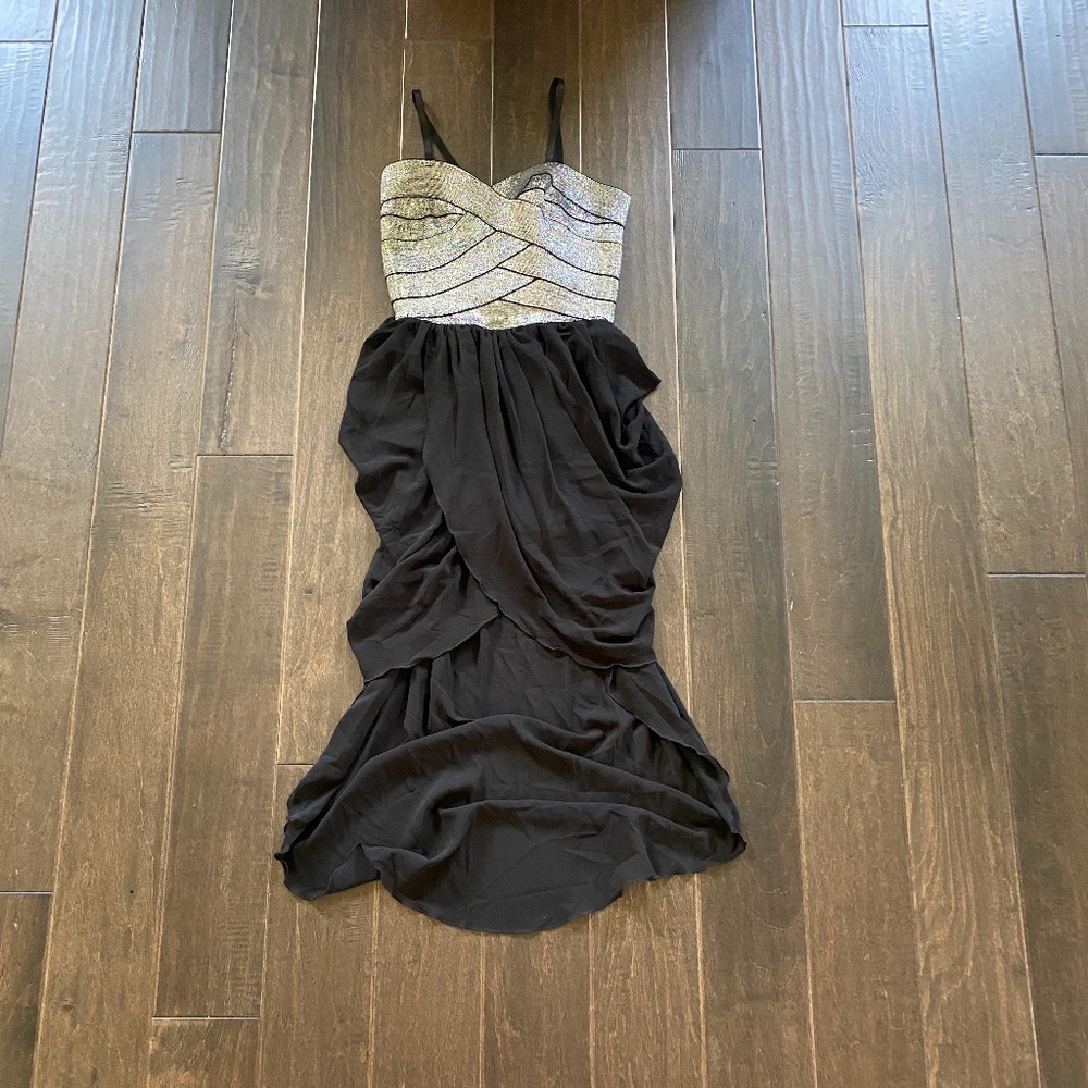 Black and Silver Flowy Lyrical Costume